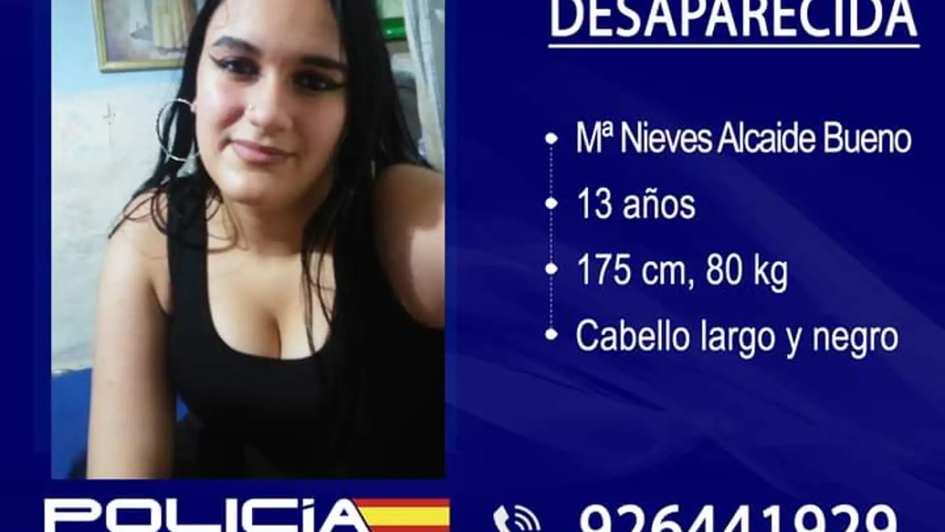 Se busca a una menor de 13 años desaparecida de Puertollano 