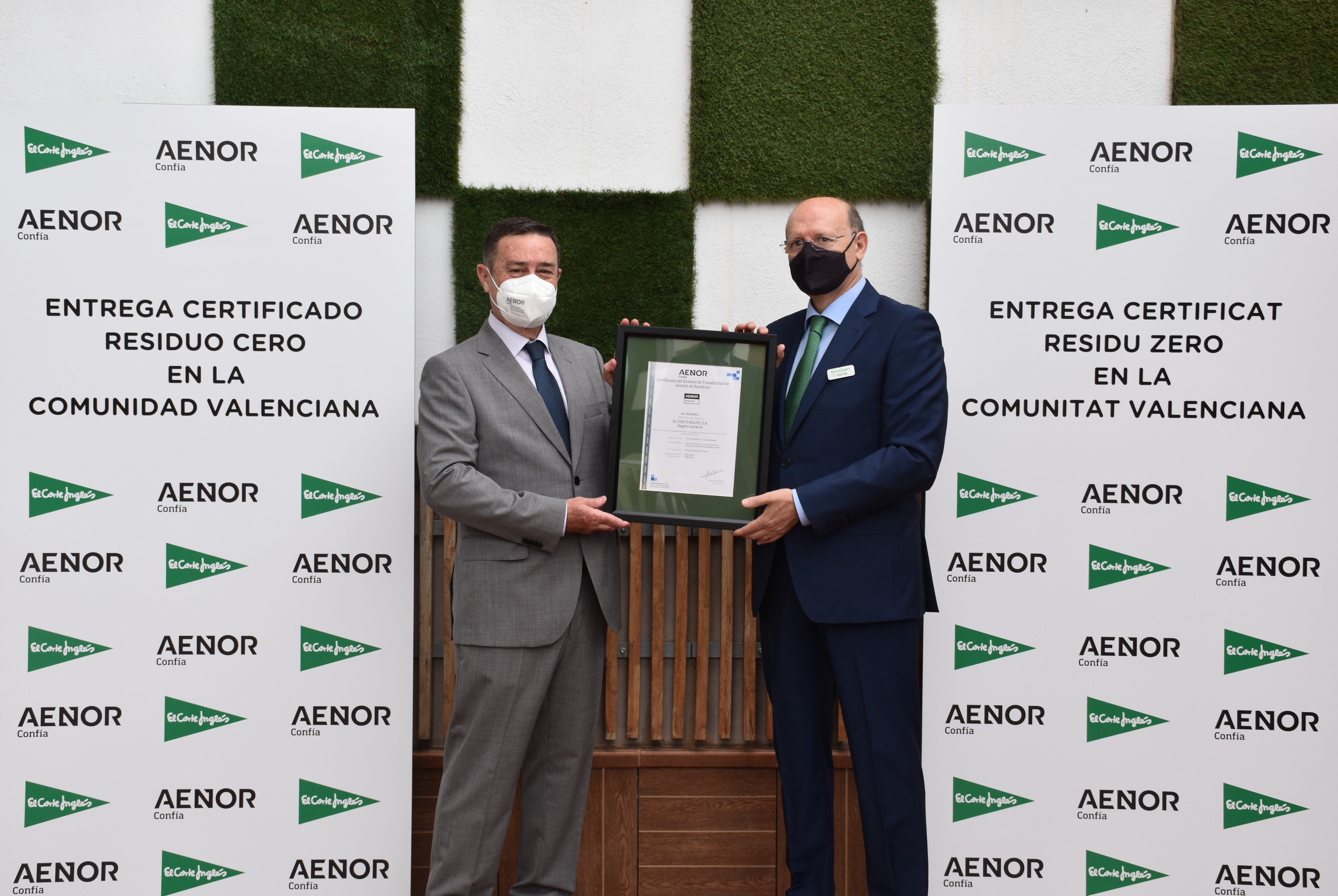 El Corte Inglés consigue la certificación AENOR de ‘Residuo Cero’ para todos sus centros de la Comunitat El Corte Inglés consigue la certificación AENOR de ‘Residuo Cero’ para todos sus centros de la Comunitat