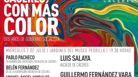 El PSOE organiza un acto en C&aacute;ceres para conmemorar los dos a&ntilde;os de gobierno municipal socialista