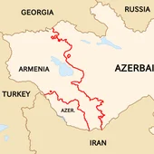 Armenia en el mapa Armenia en el mapa