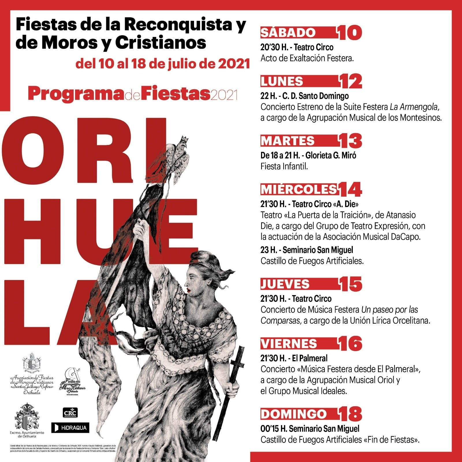 Orihuela diseña un programa de fiestas adaptado a las circunstancias sanitarias Orihuela diseña un programa de fiestas adaptado a las circunstancias sanitarias