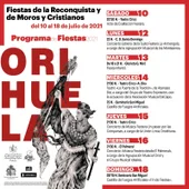 Orihuela diseña un programa de fiestas adaptado a las circunstancias sanitarias Orihuela diseña un programa de fiestas adaptado a las circunstancias sanitarias