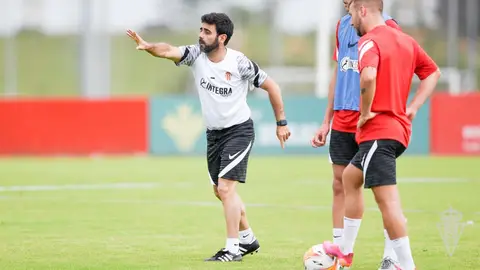David Gallego, entrenador del Sporting David Gallego, entrenador del Sporting