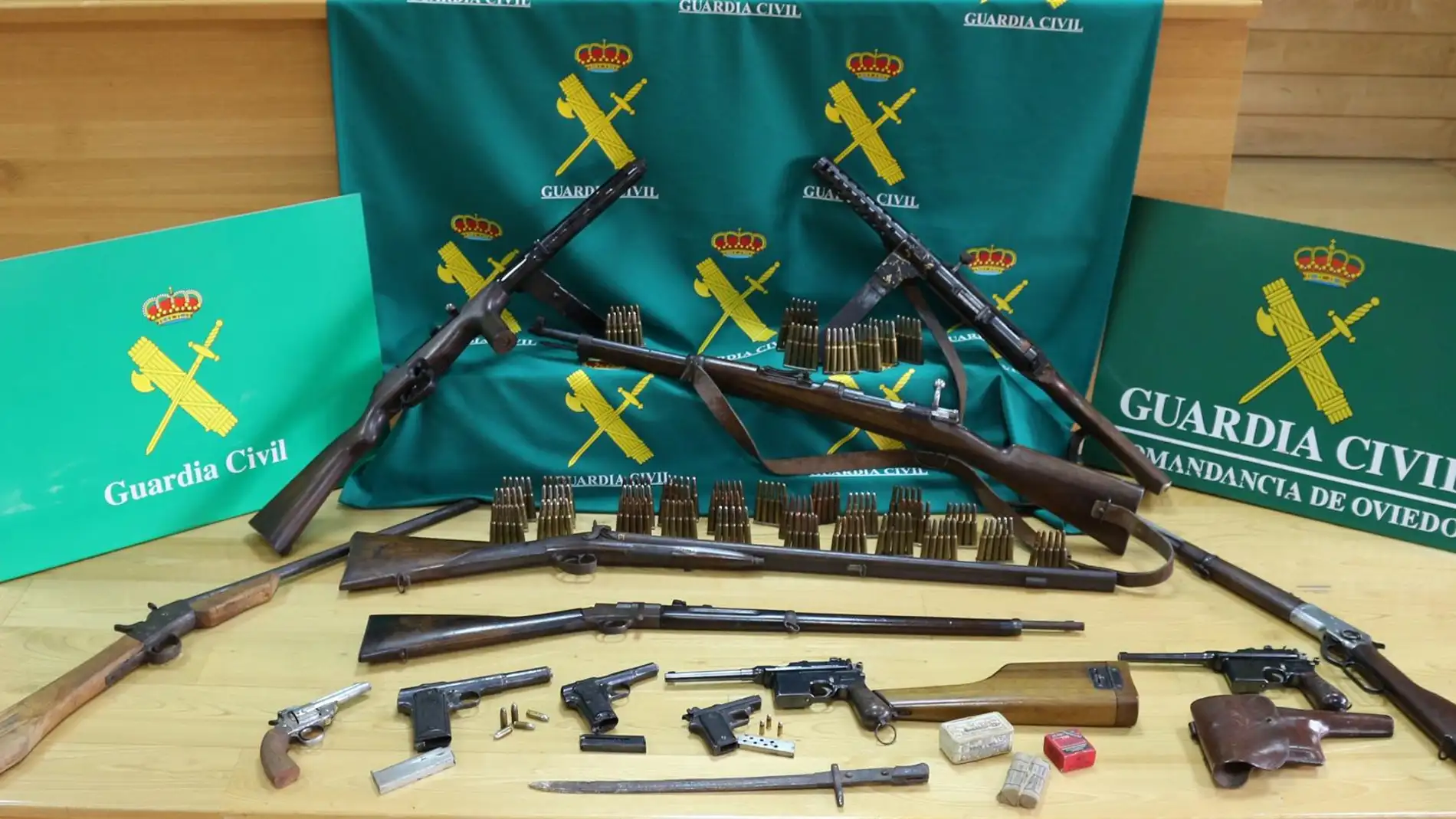 La Guardia Civil destruyó 761 armas en 2020 en Asturias