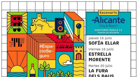 Cartel de Escenario Alicante City &amp; Beach de Muelle 12