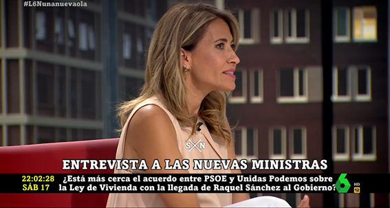 Raquel Sánchez, ministra de Transporte: "Se está trabajando para garantizar el acceso a la vivienda y que los alquileres no suban de una forma abusiva" Raquel Sánchez, ministra de Transporte: "Se está trabajando para garantizar el acceso a la vivienda y que los alquileres no suban de una forma abusiva"