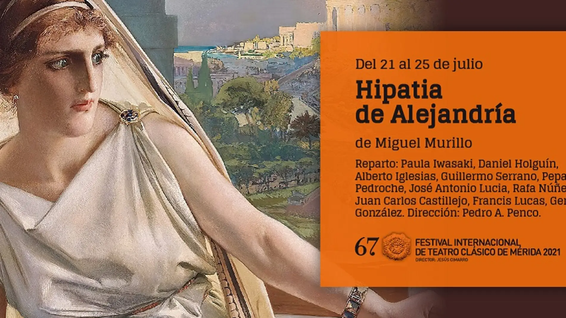 Hipatia de Alejandría desembarca en el Festival de Mérida