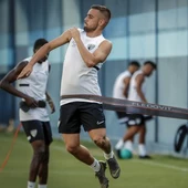 Ismael Casas en un momento de un entrenamiento durante la pretemporada del Málaga CF Ismael Casas en un momento de un entrenamiento durante la pretemporada del Málaga CF