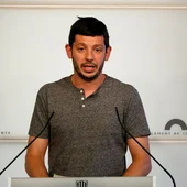 Xavier Pellicer, en una compareixença al Parlament. Xavier Pellicer, en una compareixença al Parlament.