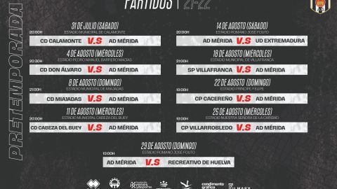 El M&eacute;rida ya conoce su calendario para la temporada 2021-2022