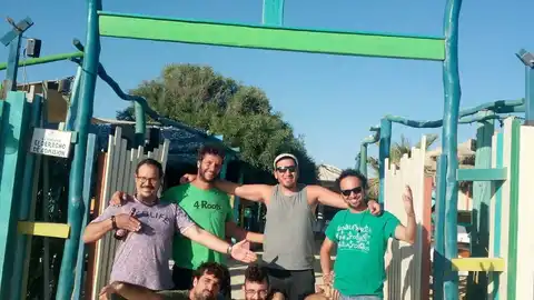 El grupo Cadipsonians, en uno de sus bolos El grupo Cadipsonians, en uno de sus bolos