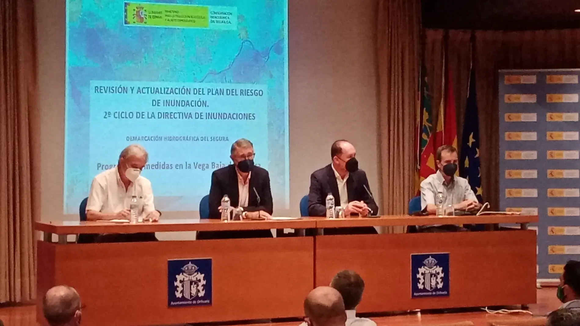Presentación pública del Plan de Gestión de Riesgo de inundaciones y el anteproyecto del Plan de Defensa contra Avenidas en Orihuela 