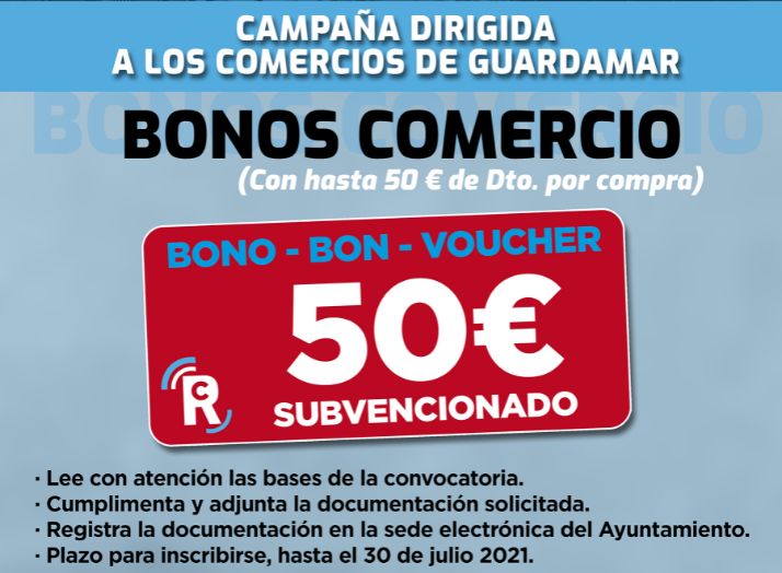 Abierto plazo de presentación de solicitudes del programa municipal, reactiva comercio Guardamar del Segura Abierto plazo de presentación de solicitudes del programa municipal, reactiva comercio Guardamar del Segura