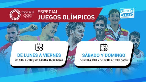 Programa Especial Juegos Ol&iacute;mpicos - Horario