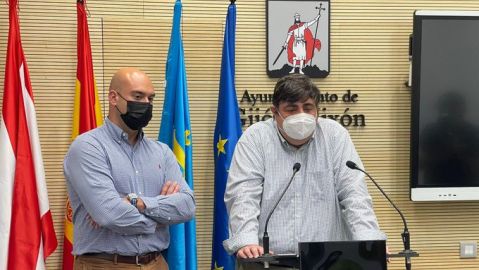 Rueda de prensa de Foro Asturias en el Ayuntamiento de Gij&oacute;n