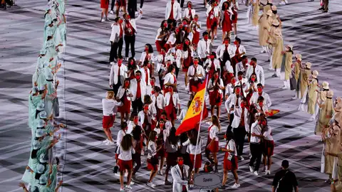 España en la inauguración de los Juegos Olímpicos de Tokio 2020 España en la inauguración de los Juegos Olímpicos de Tokio 2020
