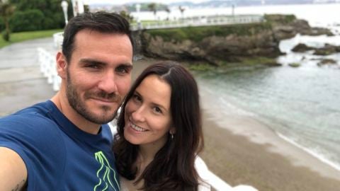 Sa&uacute;l Craviotto y su mujer, Celia