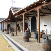 Imagen del patio del Museo del Vino de Valdepeñas Imagen del patio del Museo del Vino de Valdepeñas
