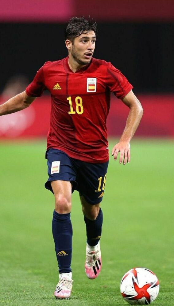 Óscar Gil, el día de su debut en los Juegos Olímpicos de Tokio frente a Australia.