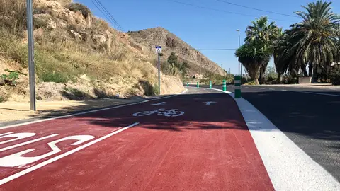 Abierto al tráfico el carril bici Orihuela-Montepinar stop