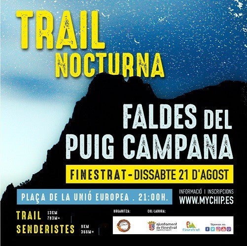 Aún quedan plazas para el Trial Nocturno 'Faldes del Puig Campana' en Finestrat Aún quedan plazas para el Trial Nocturno 'Faldes del Puig Campana' en Finestrat