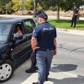 Policía patrullando en Benidorm