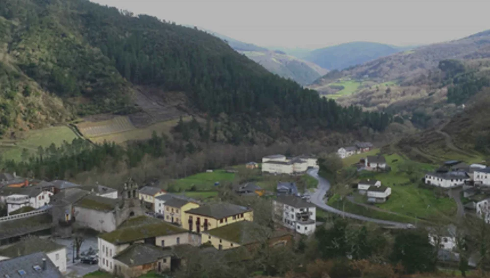 San Antolín con la viña del Trigal al fondo San Antolín con la viña del Trigal al fondo