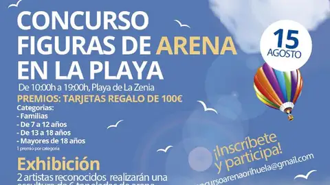 Concurso de ‘Figuras de Arena en la Playa’, este domingo, en La Zenia concurso figuras de arena