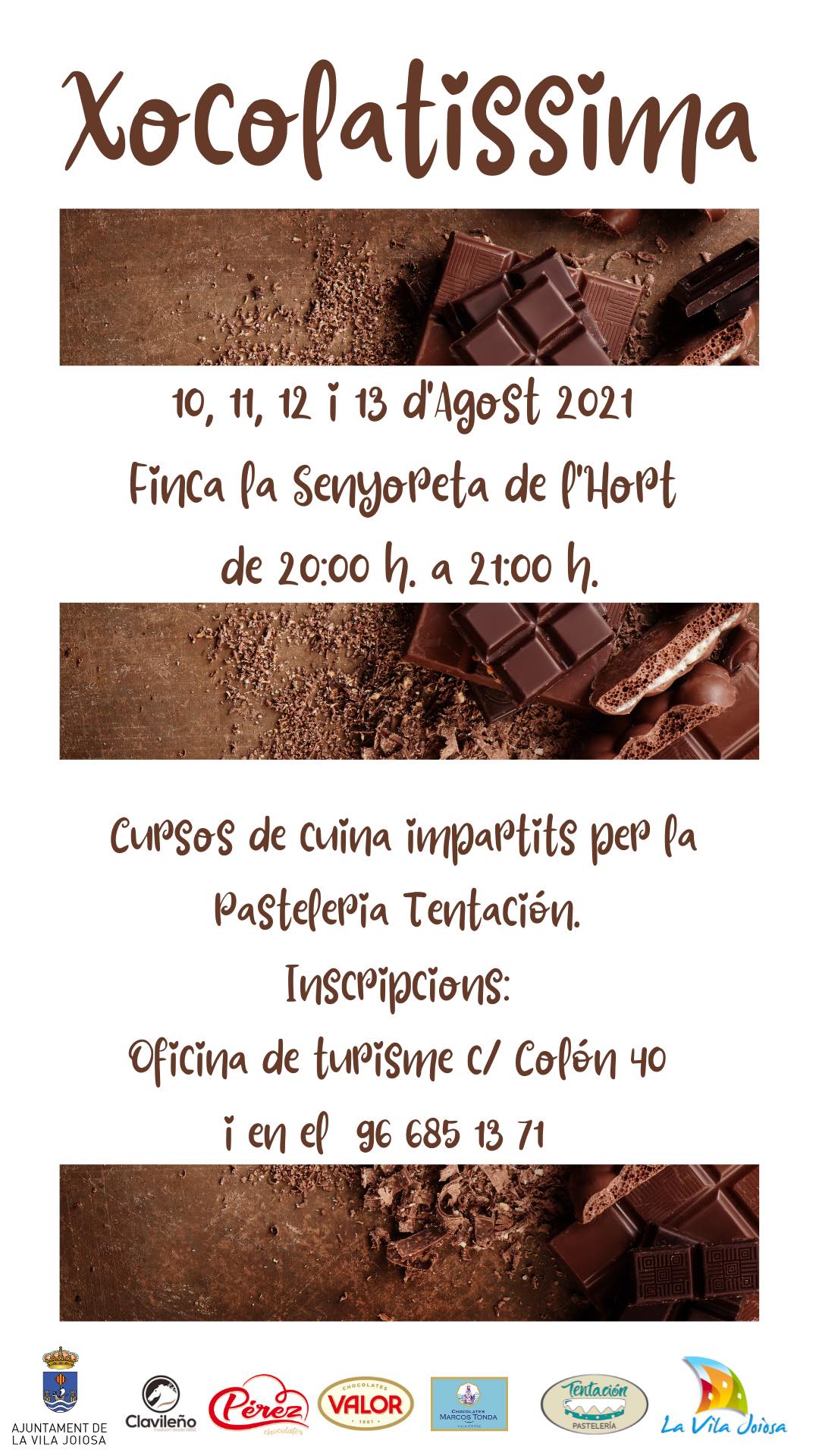 La Xocolatíssima arranca esta tarde en Villajoyosa La Xocolatíssima arranca esta tarde en Villajoyosa