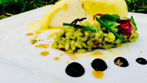 Bacalao con emulsi&oacute;n de aceite de oliva