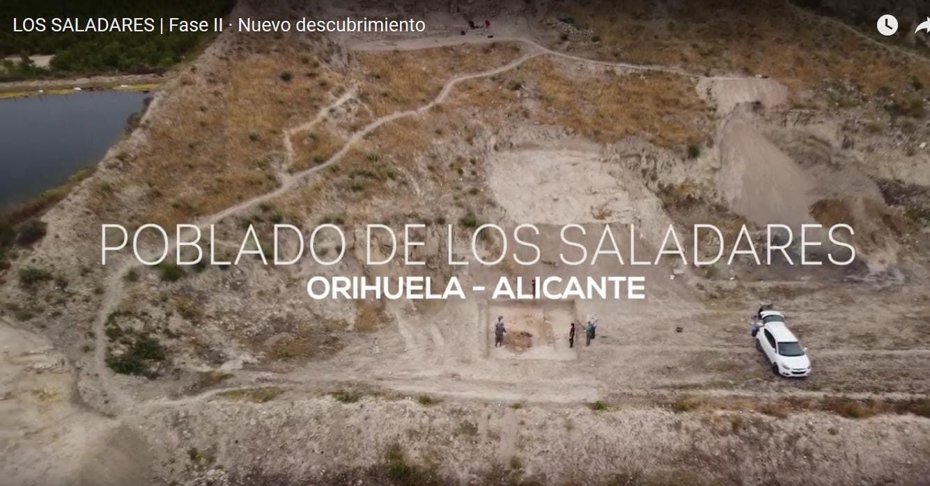 Patrimonio Histórico publica un nuevo vídeo con los últimos hallazgos del Yacimiento de Los Saladares Patrimonio Histórico publica un nuevo vídeo con los últimos hallazgos del Yacimiento de Los Saladares