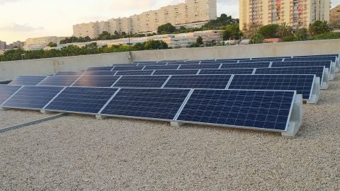 Placas solares instaladas para el ahorro energ&eacute;tico