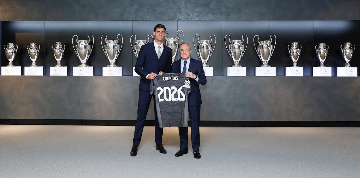 Courtois renueva con el Real Madrid hasta 2026 Courtois renueva con el Real Madrid hasta 2026