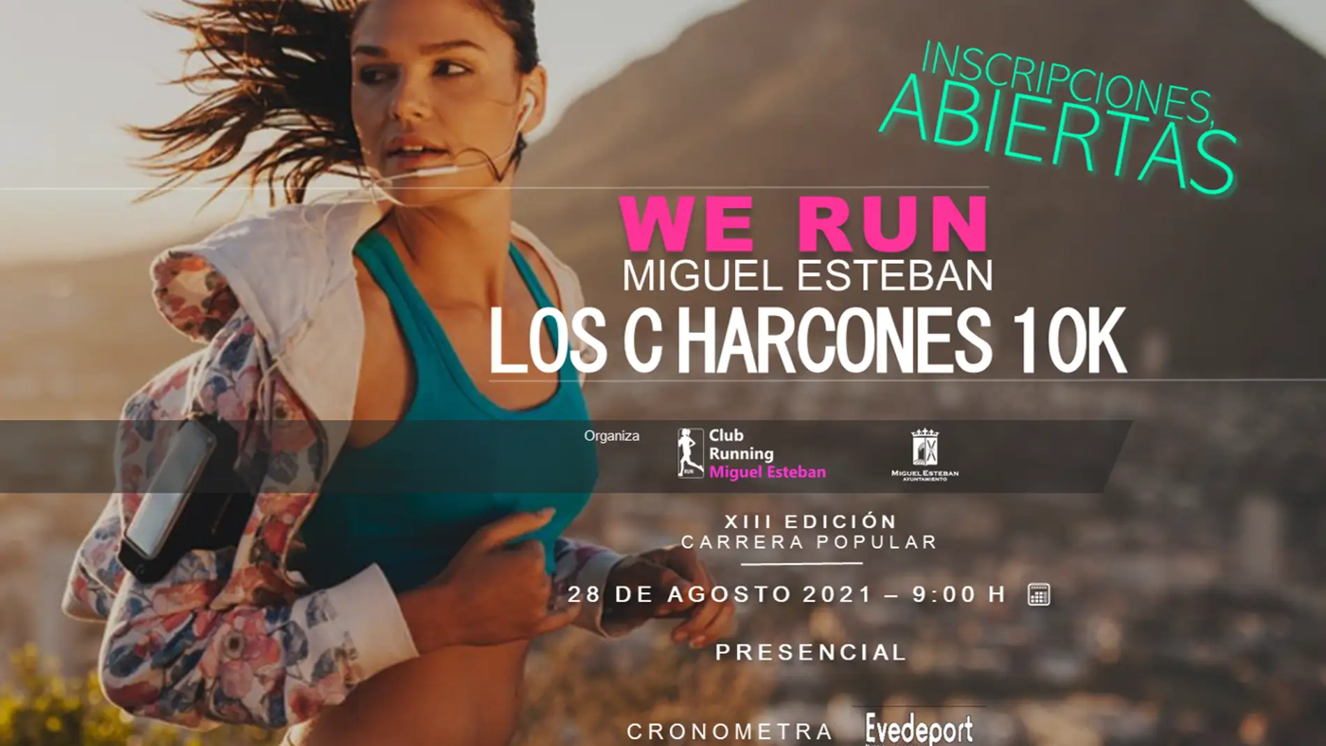 La XIII Carrera ‘Los Charcones 10K’ de Miguel Esteban se celebrará el 28 de agosto en horario matinal