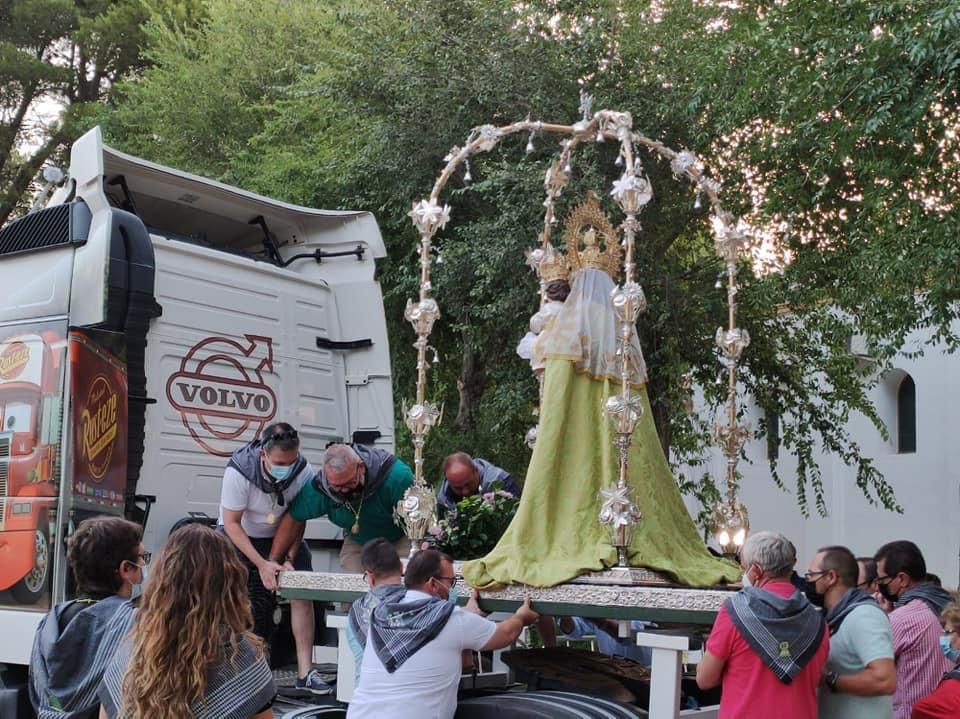 Emocionante y singular traslado de la Virgen de las Viñas en 2021 Emocionante y singular traslado de la Virgen de las Viñas en 2021