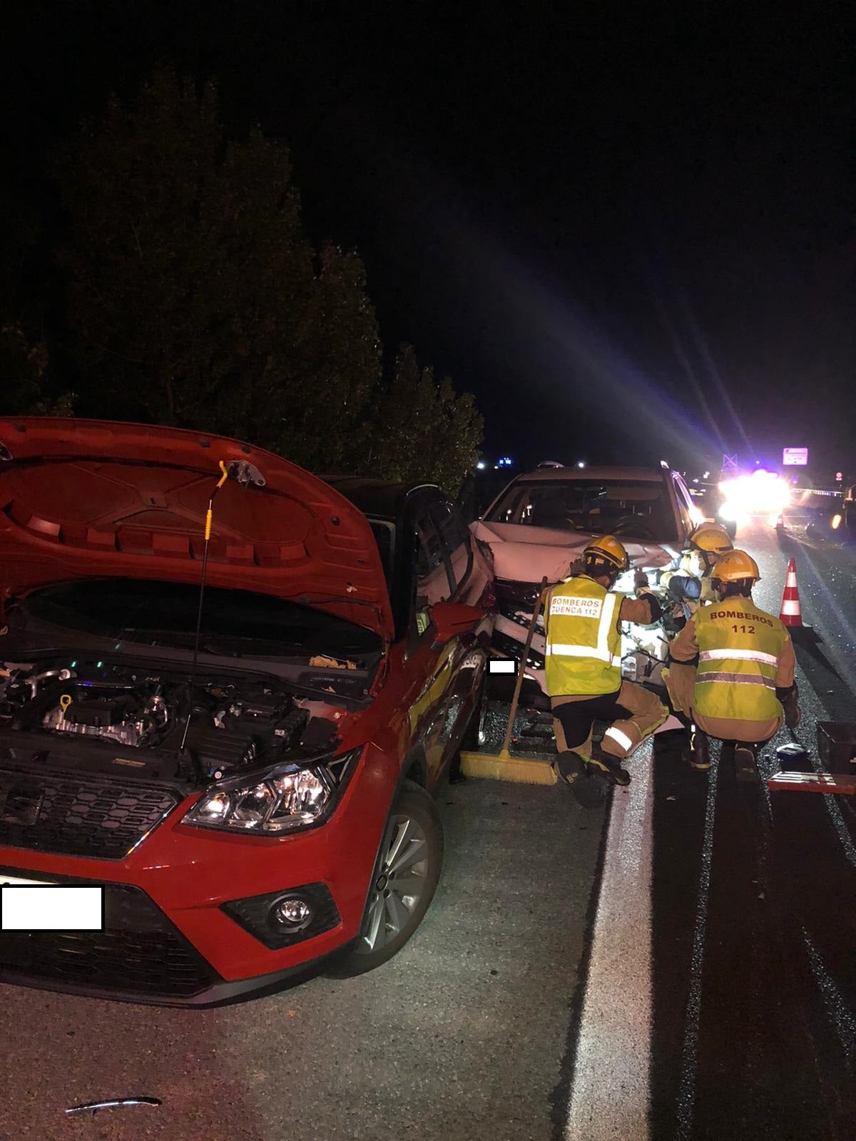 Siete heridos en una colisión múltiple en la autovía A-3 en Huete Siete heridos en una colisión múltiple en la autovía A-3 en Huete