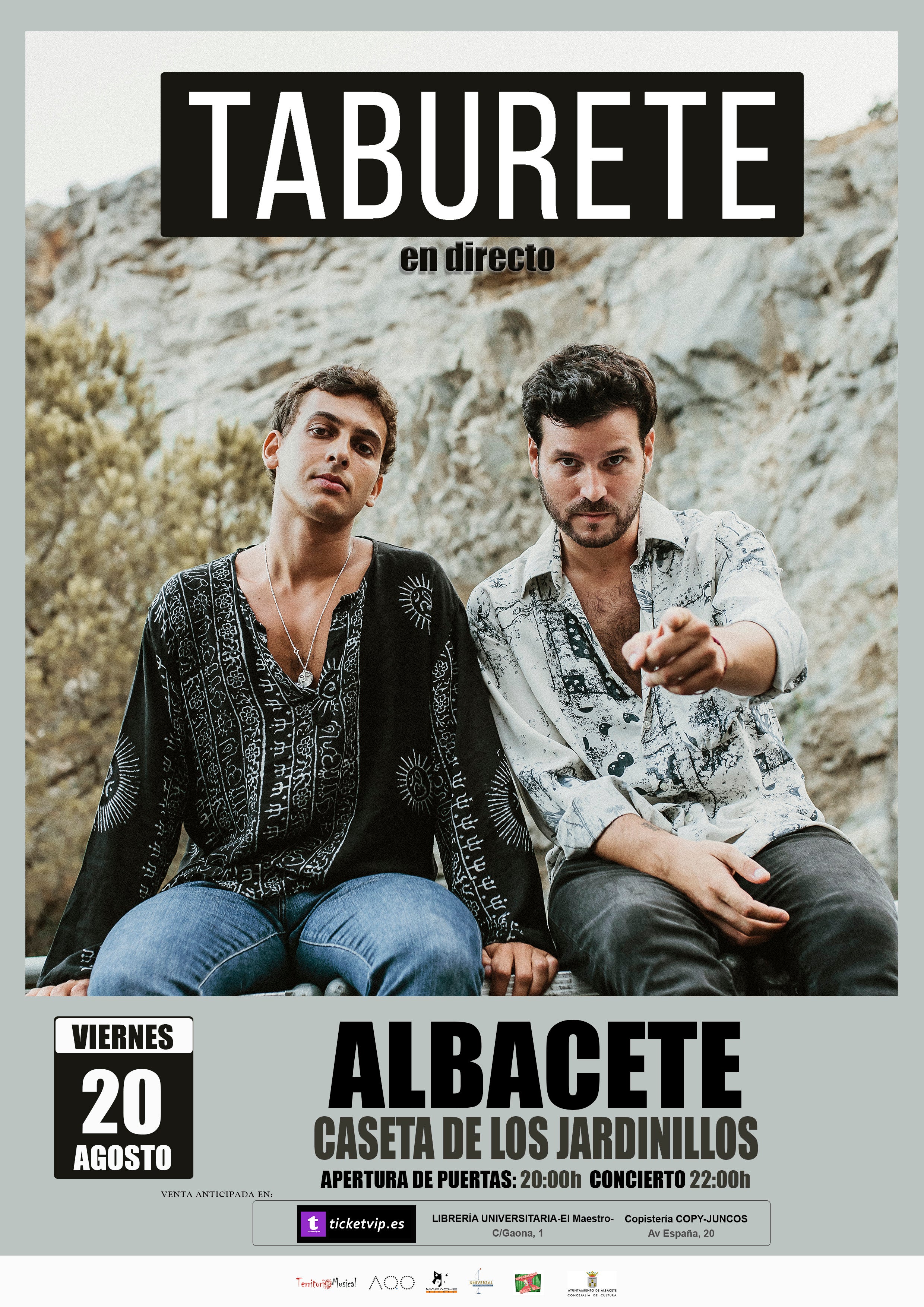 Taburete aterrizará en el 65º Festival de Albacete con su gira "Gira La Furyo Infinita" Taburete aterrizará en el 65º Festival de Albacete con su gira "Gira La Furyo Infinita"