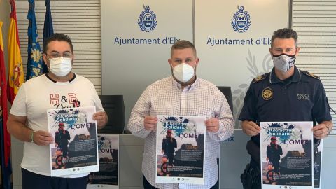 Jos&eacute; Manuel Molina, director del centro de acogida de menores L'Omet; el concejal de Bienestar Social e Igualdad, Mariano Valera, y el polic&iacute;a local C&eacute;sar L&oacute;pez.