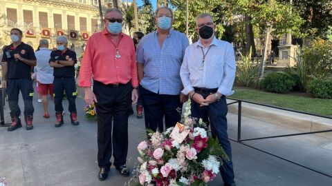 Jes&uacute;s Bollit, en la ofrenda a la virgen de &Aacute;frica en Ceuta