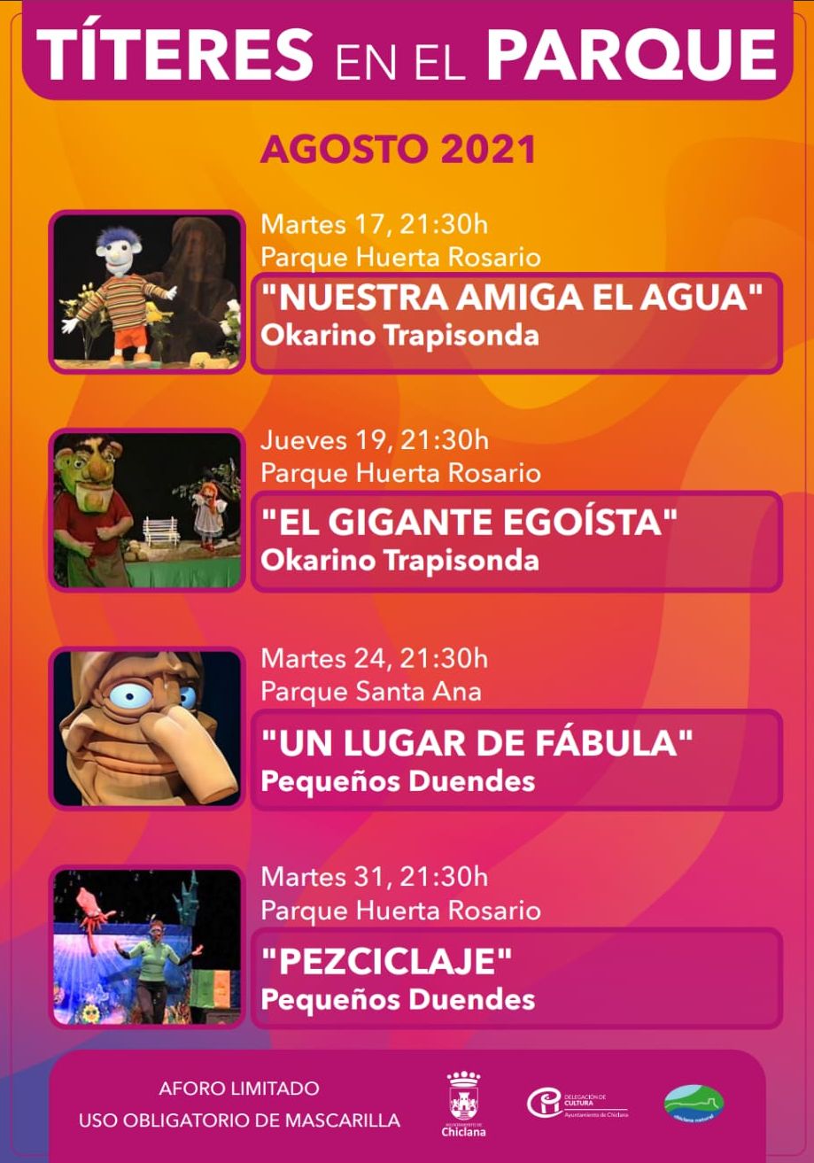 Los títeres llegan a los parques de Chiclana Los títeres llegan a los parques de Chiclana