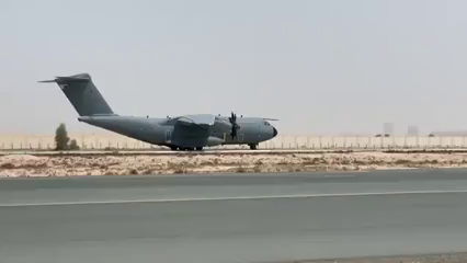Aterriza en Kabul el primer avión militar español para iniciar las evacuaciones Aterriza en Kabul el primer avión militar español para iniciar las evacuaciones