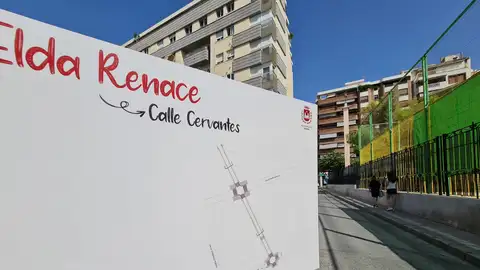 Calle Cervantes de Elda. Calle Cervantes de Elda.