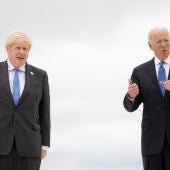 Boris Johnson y Joe Bide