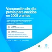 Calendario de vacunación sin cita en Marbella para mayores de 16 años