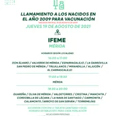 Llamamiento vacunación Llamamiento vacunación