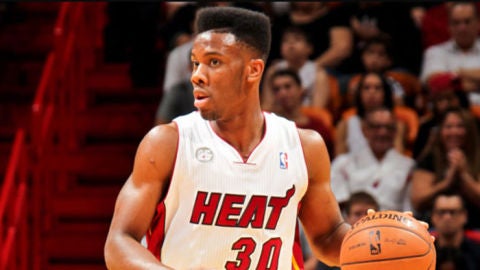 Norris Cole jugando en la NBA con los Heat