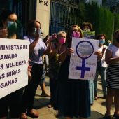 Concentración feminista por Afganistán