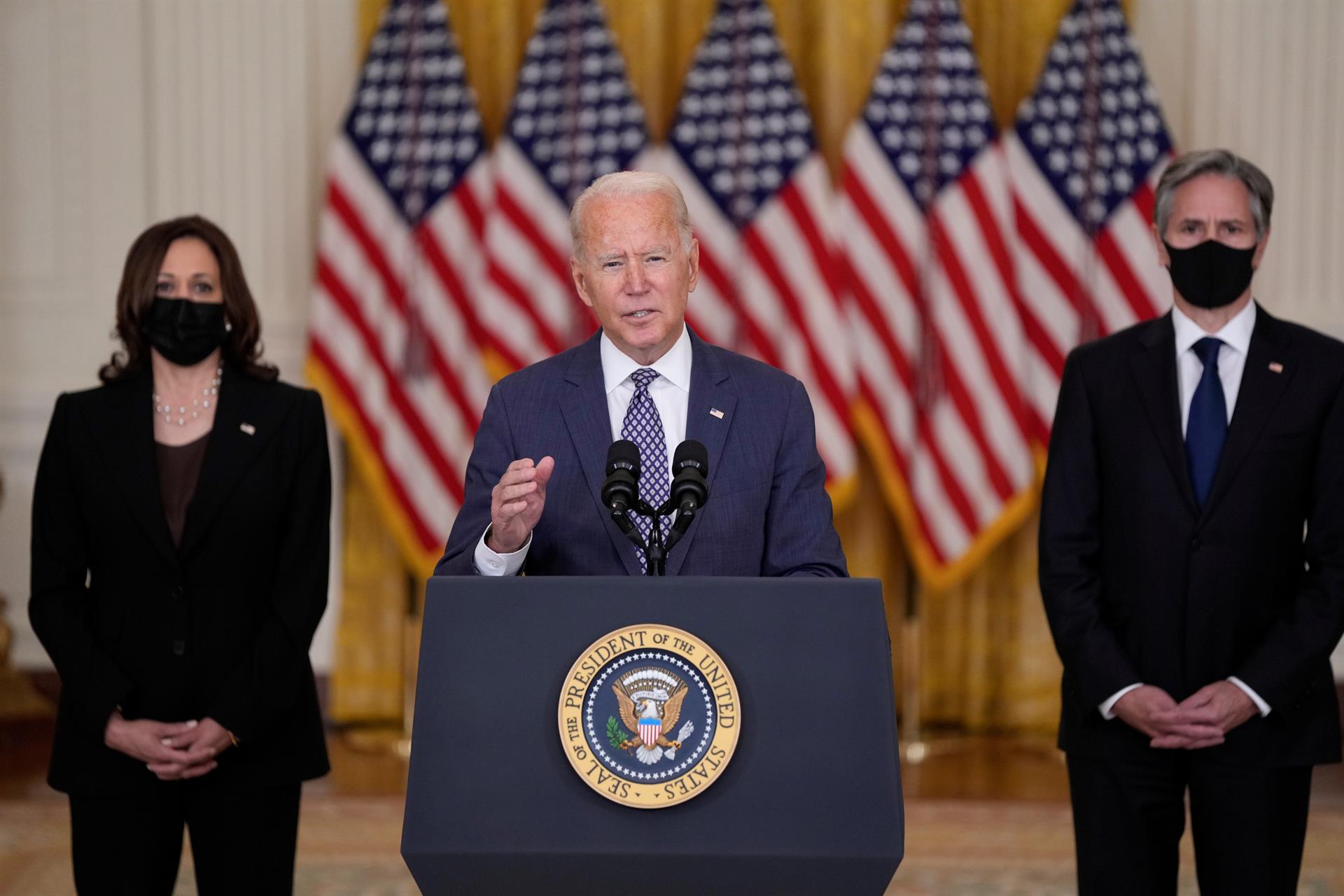 Joe Biden define la evacuación de Afganistán como "una de las más difíciles de la historia": "No puedo prometer cuál será el resultado final" Joe Biden define la evacuación de Afganistán como "una de las más difíciles de la historia": "No puedo prometer cuál será el resultado final"