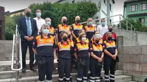 Presentada la nueva agrupación de Protección Civil en el concejo Presentada la nueva agrupación de Protección Civil en el concejo