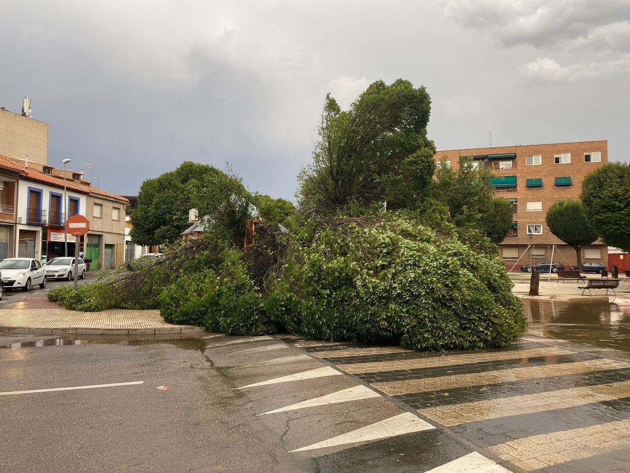 Las tormentas descargan con fuerza en la zona de La Mancha Las tormentas descargan con fuerza en la zona de La Mancha